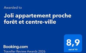 Joli appartement proche forêt et centre-ville